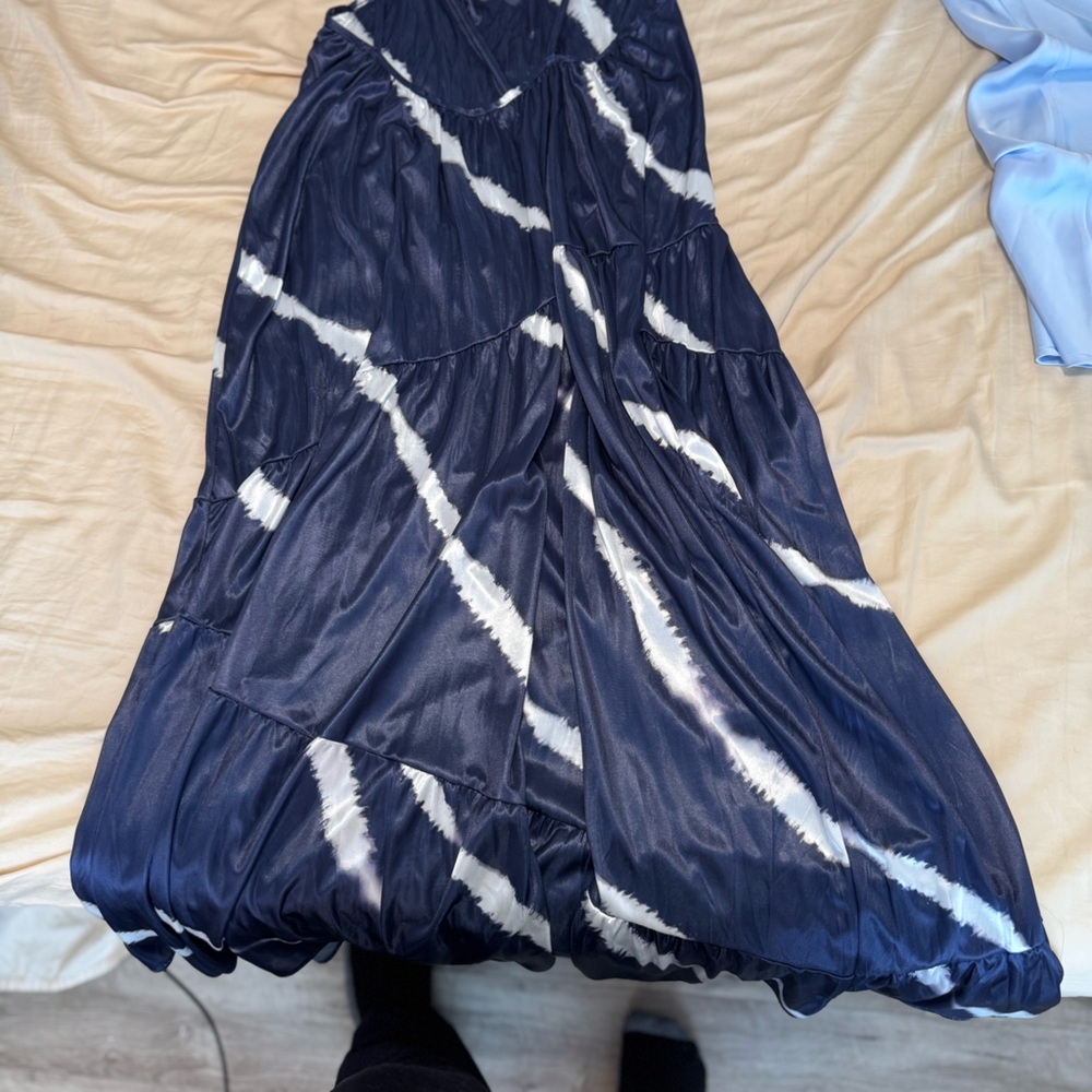 Blue Tye Dye Maxi Dress